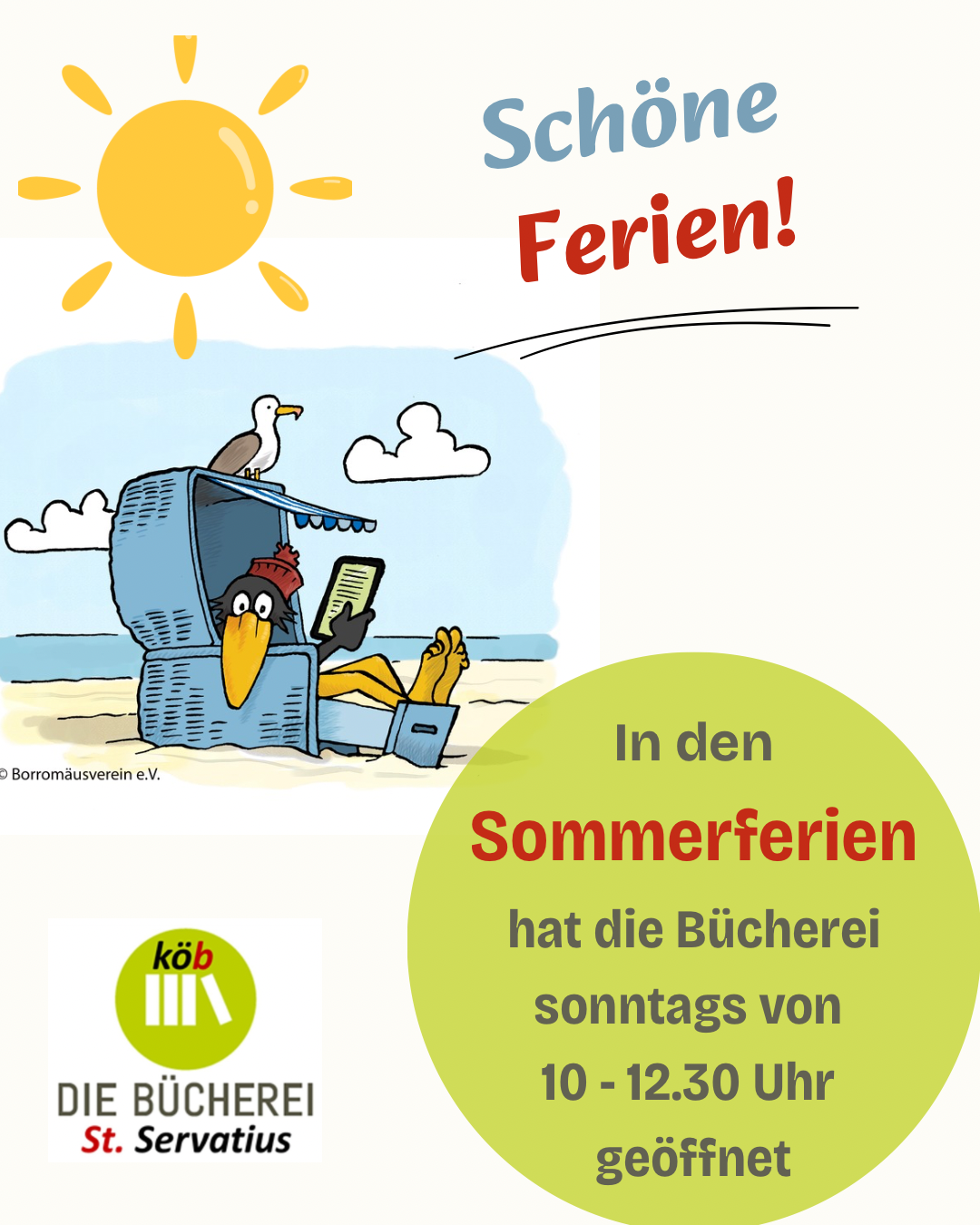 Sommerferien 2026 (c) KÖB St. Servatius RR